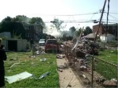 Baltimore'da şiddetli patlama Baltimore'da şiddetli patlama