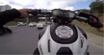 İstanbul'da motosikletli magandanın İstanbul'da motosikletli magandanın