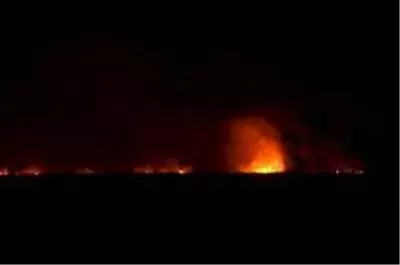 Samsun'da sazlık yangını Samsun'da sazlık yangını