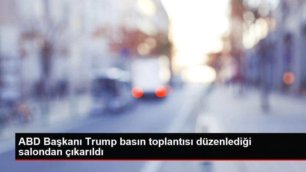 ABD Başkanı Trump basın toplantısı düzenlediği salondan çıkarıldı