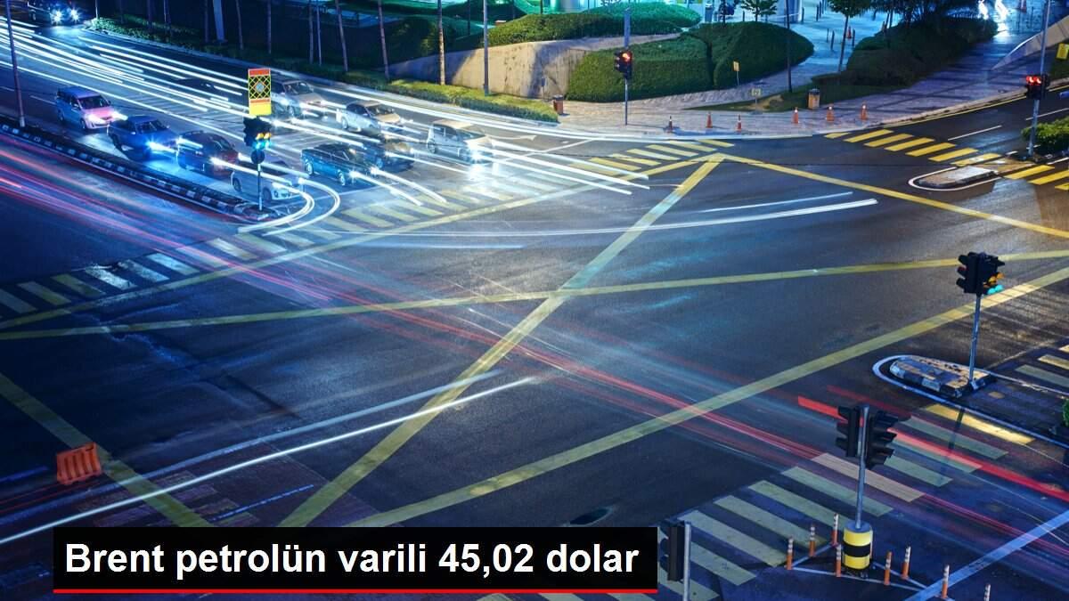 Brent petrolün varili 45,02 dolar