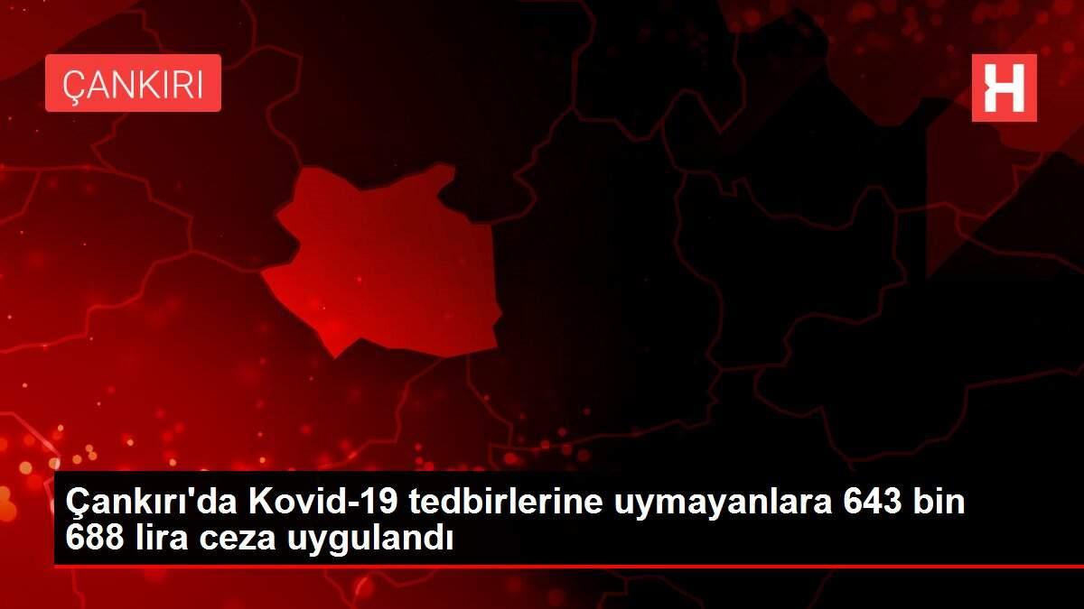 Son dakika haberleri | Çankırı'da Kovid-19 tedbirlerine uymayanlara 643 bin 688 lira ceza uygulandı Son dakika haberleri | Çankırı'da Kovid-19 tedbirlerine uymayanlara 643 bin 688 lira ceza uygulandı
