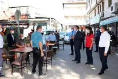 Isparta Eğirdir'de korona virüs denetimi Isparta Eğirdir'de korona virüs denetimi