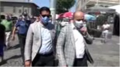 Sur'da korona virüs denetimi yapıldı Sur'da korona virüs denetimi yapıldı