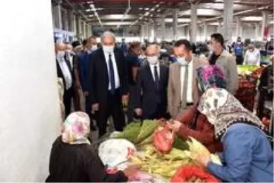 Vali Şentürk'ten korona denetimi Vali Şentürk'ten korona denetimi
