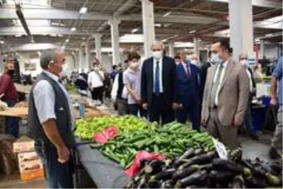 Vali Şentürk'ten korona denetimi Vali Şentürk'ten korona denetimi