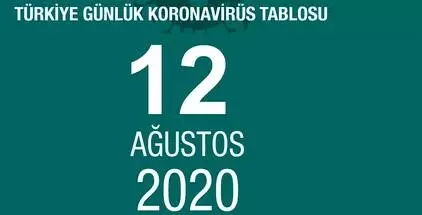 12 Ağustos Çarşamba koronavirüs tablosu Türkiye! Koronavirüsten dolayı kaç kişi öldü? Bugün koronavirüs vaka, iyileşen, ağır hasta sayısı son durum! 12 Ağustos Çarşamba koronavirüs tablosu Türkiye! Koronavirüsten dolayı kaç kişi öldü? Bugün koronavirüs vaka, iyileşen, ağır hasta sayısı son durum!