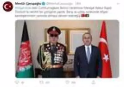 Çavuşoğlu, Afganistan eski Cumhurbaşkanı Birinci Yardımcısı ile görüştü Çavuşoğlu, Afganistan eski Cumhurbaşkanı Birinci Yardımcısı ile görüştü