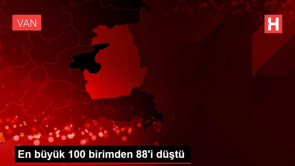 En büyük 100 birimden 88'i düştü