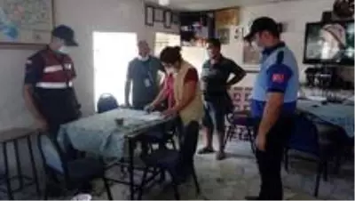 Germencik'te korona virüs denetimi Germencik'te korona virüs denetimi