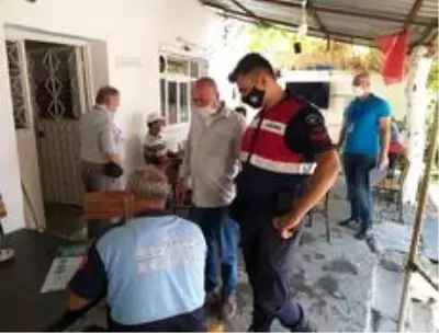 Germencik'te korona virüs denetimi Germencik'te korona virüs denetimi