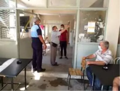 Germencik'te korona virüs denetimi Germencik'te korona virüs denetimi