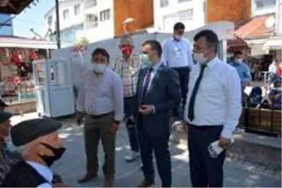 Gurbetçilere maske ve sosyal mesafe denetimi yapıldı Gurbetçilere maske ve sosyal mesafe denetimi yapıldı