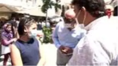 Gurbetçilere maske ve sosyal mesafe denetimi yapıldı Gurbetçilere maske ve sosyal mesafe denetimi yapıldı
