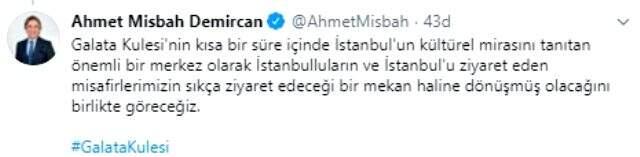 Son Dakika: Kültür Bakanlığı'ndan Galata Kulesi'ndeki tartışmalı restorasyon çalışmalarıyla ilgili açıklama: Uygulamalar bizi de rahatsız etti Son Dakika: Kültür Bakanlığı'ndan Galata Kulesi'ndeki tartışmalı restorasyon çalışmalarıyla ilgili açıklama: Uygulamalar bizi de rahatsız etti