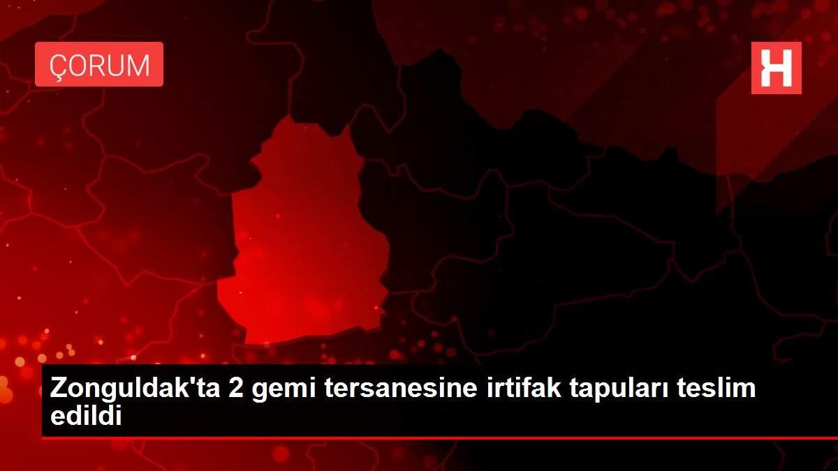 Zonguldak'ta 2 gemi tersanesine irtifak tapuları teslim edildi Zonguldak'ta 2 gemi tersanesine irtifak tapuları teslim edildi