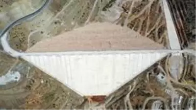 Bozkır Barajı su tutmaya hazırlanıyor Bozkır Barajı su tutmaya hazırlanıyor