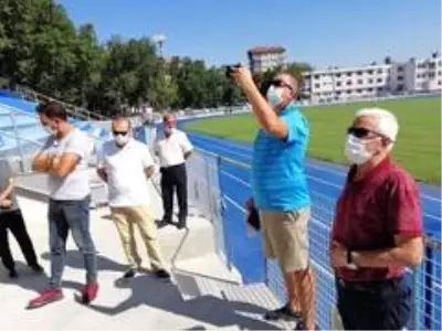 Kütahya Dumlupınar stadı denetlendi Kütahya Dumlupınar stadı denetlendi