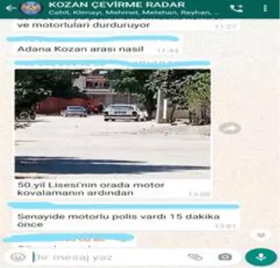 Son dakika haberi: Polis kontrolünden kaçmak için whatsapp grubu kurdular Son dakika haberi: Polis kontrolünden kaçmak için whatsapp grubu kurdular