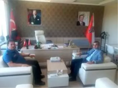 Kaymakam Atasoy'dan emniyete ziyaret Kaymakam Atasoy'dan emniyete ziyaret