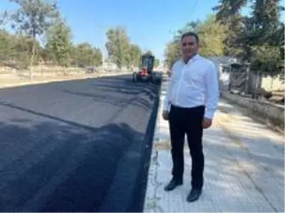 Samsat'ta şehir içi yollara beton asfalt döküldü Samsat'ta şehir içi yollara beton asfalt döküldü