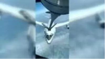 Türk Hava Kuvvetleri, NATO'ya ait uçağa yakıt ikmali yaptı Türk Hava Kuvvetleri, NATO'ya ait uçağa yakıt ikmali yaptı