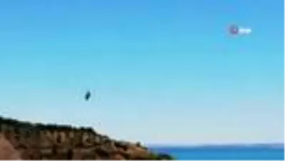 Atatürk Barajı'nda zipline heyecanı Atatürk Barajı'nda zipline heyecanı