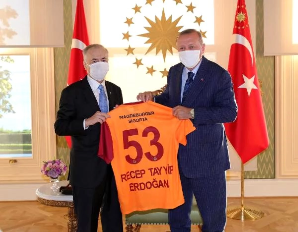 Cumhurbaşkanı Erdoğan, Galatasaray Başkanı Cengiz'i kabul ...