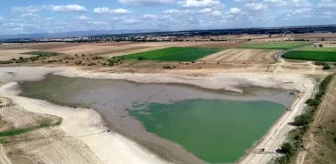 Deveçatağı Göleti'nin suyu bilinçsiz sulama nedeniyle azaldı