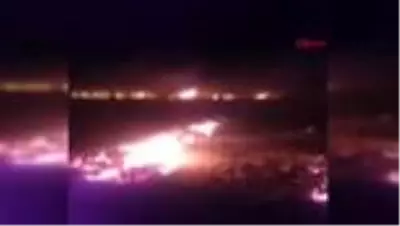Vatandaşlar, meteor düşen alanda mıknatıslarla gök taşı aradı