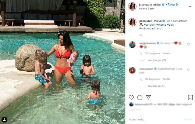 Sergio Ramos'un 20 gün önce doğum yapan eşi, paylaştığı bikinili pozuyla şaşırttı