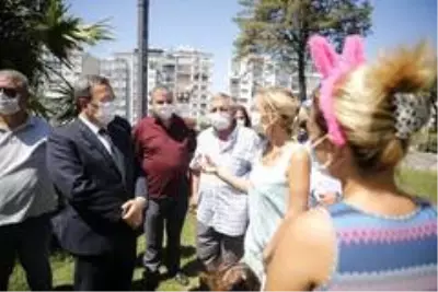 Başkan Batur'a park teşekkürü Başkan Batur'a park teşekkürü