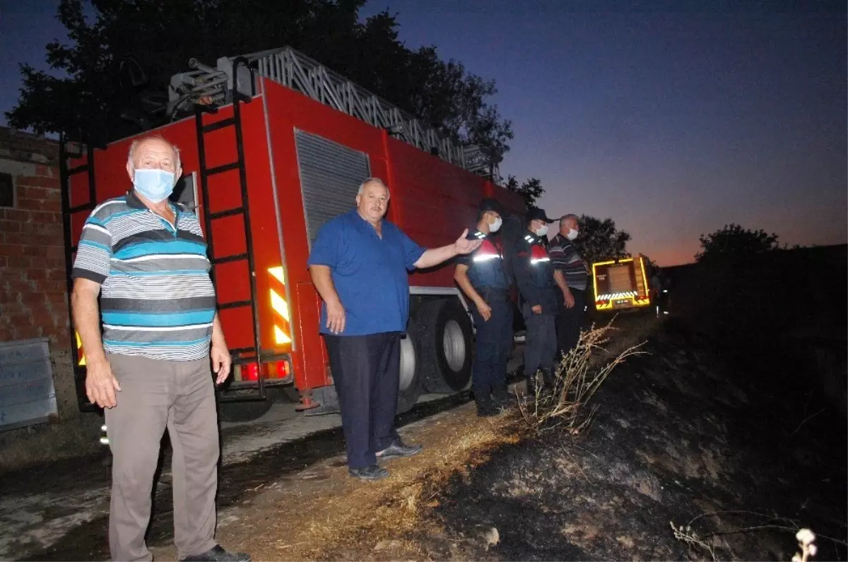 Son dakika haberi&hellip; Malkara�da otluk alanda yangın Ev ile ambardaki