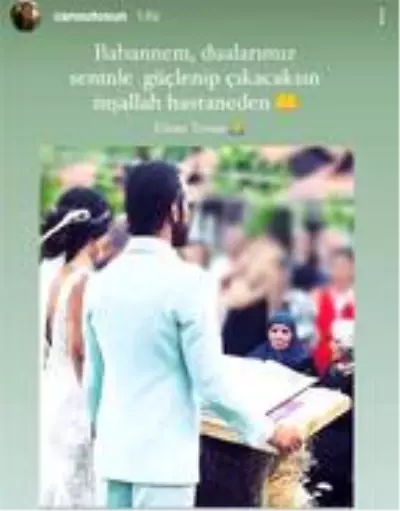 Cansu Tosun'un babaannesi koronavirüse yakalandı Cansu Tosun'un babaannesi koronavirüse yakalandı