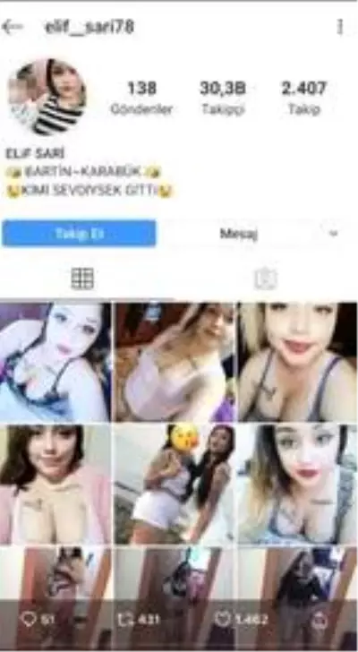 Sosyal medyada ahlaksız paylaşımlarına bebeğini de alet eden Elif Sarı hakkında soruşturma başlatıldı
