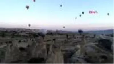 Son dakika! Kapadokya'da balonlarla 3 günde 1500 kişi uçtu