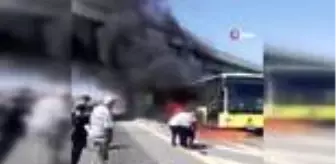 Zincirlikuyu: Son dakika... Küle dönen metrobüsten son anda kurtuldu... Kaçış anı kamerada Zincirlikuyu: Son dakika... Küle dönen metrobüsten son anda kurtuldu... Kaçış anı kamerada