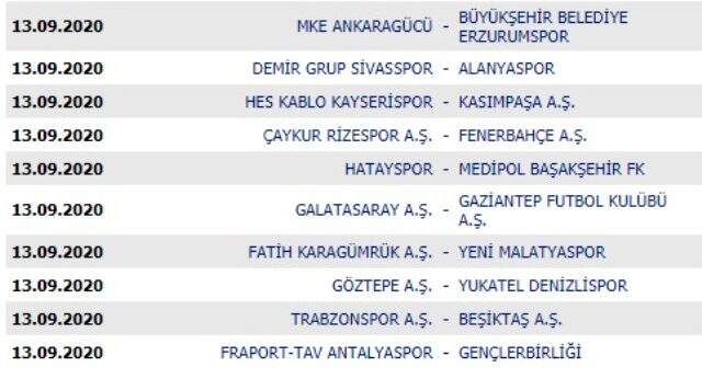 Süper Lig'in yeni sezonunda iki derbi pandemi nedeniyle seyircisiz oynanacak