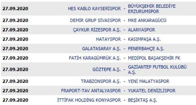 Süper Lig'in yeni sezonunda iki derbi pandemi nedeniyle seyircisiz oynanacak