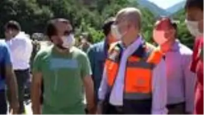 Son dakika haberleri! Ulaştırma ve Altyapı Bakanı Karaismailoğlu sel bölgesinde