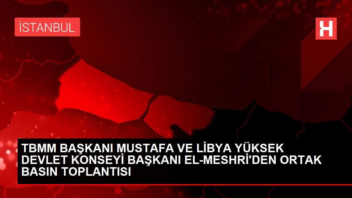 TBMM BAŞKANI MUSTAFA VE LİBYA YÜKSEK DEVLET KONSEYİ BAŞKANI EL-MESHRİ'DEN ORTAK BASIN TOPLANTISI