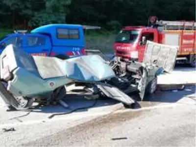 Ankara karayolunda gerçekleşen feci kazada 4 kişi yaralandı