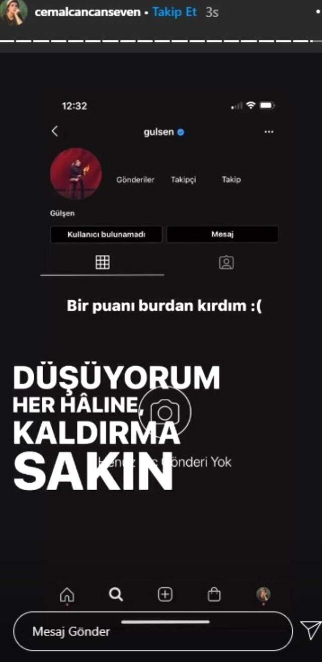 Gülşen, Cemal Can Canseven'in Instagram'daki engelini kaldırdı! Cemal'dan güldüren paylaşım geldi.