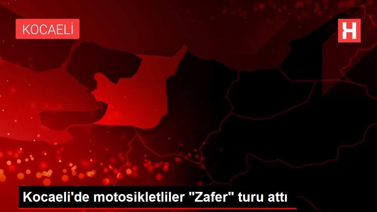 Kocaeli'de motosikletliler 'Zafer' turu attı