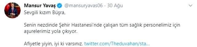 Mansur Yavaş'ın aşure gönderdiği hemşire tecavüzle tehdit edildi.