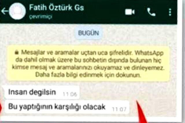 Fatih Ozturk Ten Gazeteciye Tehdit Mesaji Whatsapp Yazismalari Cikti Guncel Son Dakika Galatasaray Haberleri Gstribun Com