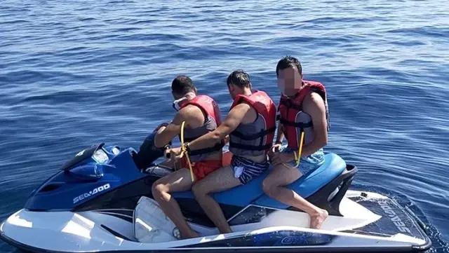 Jet ski ile Yunanistan'a kaçmaya çalışan FETÖ şüphelisi 3 eski asker yakalandı