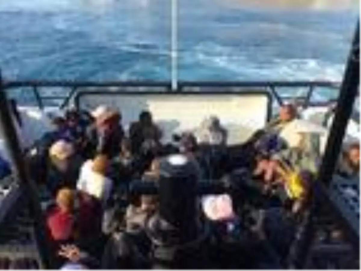 Marmaris'te 41 kaçak göçmen kurtarıldı