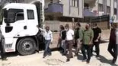 Başkan Vekili Aslan yol yapım çalışmalarını denetledi Başkan Vekili Aslan yol yapım çalışmalarını denetledi