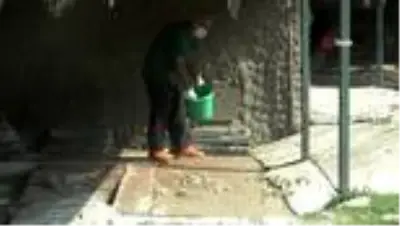Sıcaktan bunalan hayvanlar buzlu besinlerle serinliyor Sıcaktan bunalan hayvanlar buzlu besinlerle serinliyor